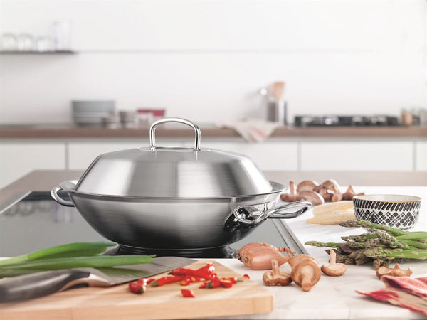 Fissler Profi Wok 30cm \'Cookstar\' With Metal Lid - Premier Culinaryware | Woks