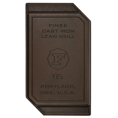 FINEX 38cm Cast Iron Lean Grill Pan