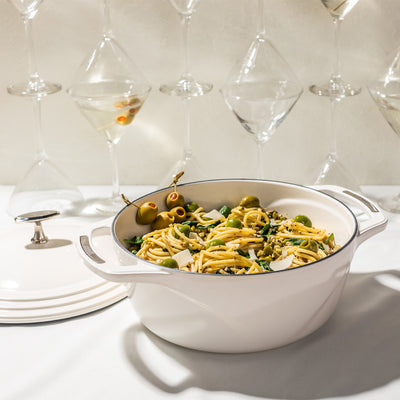 Lodge Enamel Dutch Oven White 3.8L