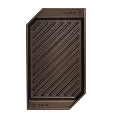 FINEX 38cm Cast Iron Lean Grill Pan