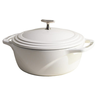Lodge Enamelled Dutch Oven White 7L