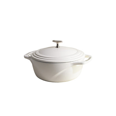 Lodge Enamel Dutch Oven White 3.8L