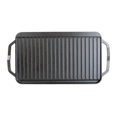 Lodge Chef Cast Iron Double Burner Reversible Grill / Griddle