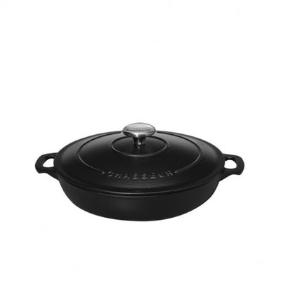 Chasseur Cast Iron Serving Casserole - Matte Black