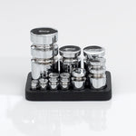 Robert Welch Chromed Brass Metric Weights & Cast Iron Tray