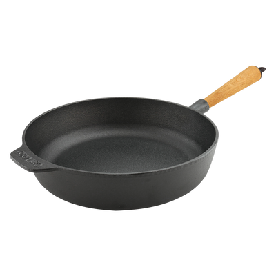 Carl Victor Cast Iron 28cm Saute Pan Wood Handle