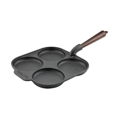 Carl Victor Cast Iron Egg Pan Wood Handle