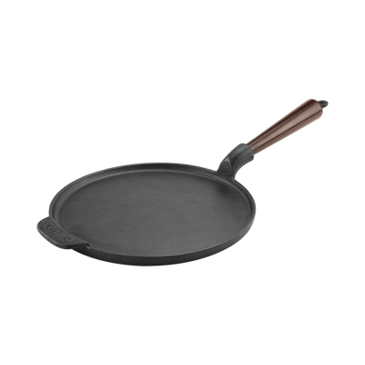 Carl Victor Cast Iron Pancake / Crepe Pan Wood Handle
