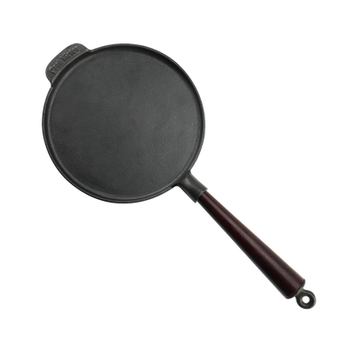 Carl Victor Cast Iron Pancake / Crepe Pan Wood Handle