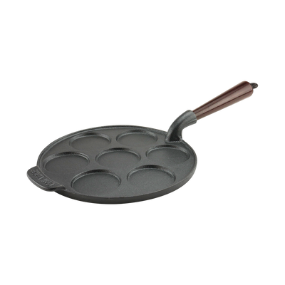 Carl Victor Cast Iron Scotch Pancake / Blini Pan Wood Handle