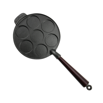 Carl Victor Cast Iron Scotch Pancake / Blini Pan Wood Handle