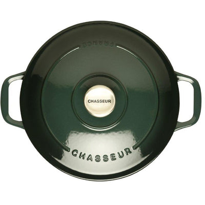 Chasseur Cast Iron 24cm Round Casserole - Forest Green