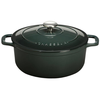 Chasseur Cast Iron 24cm Round Casserole - Forest Green