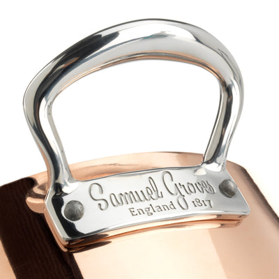 Samuel Groves Copper Clad Sauté Pan & Lid with Side Handles