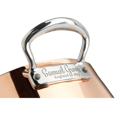 Samuel Groves Copper Induction Casserole Pan With Lid