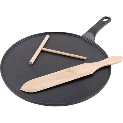 Chasseur Cast Iron Crêpe Pan with Tools