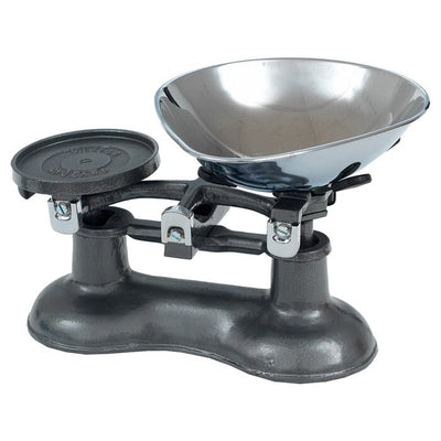 Robert Welch Cast Iron Balance Scales with Chromed Brass Pan