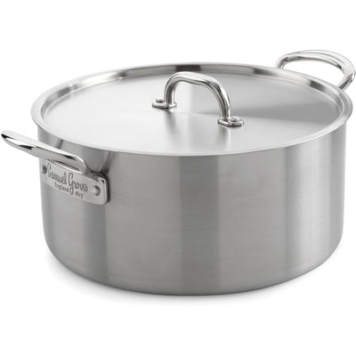 Samuel Groves 26cm Classic Stainless Steel Tri-Ply Casserole Pan & Lid