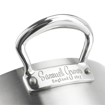 Samuel Groves 26cm Classic Stainless Steel Tri-Ply Casserole Pan & Lid