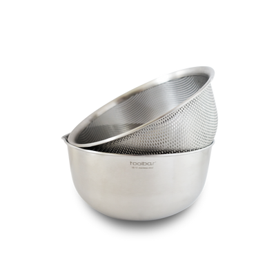Toolbar Stainless Steel Mixing Bowl With Colander