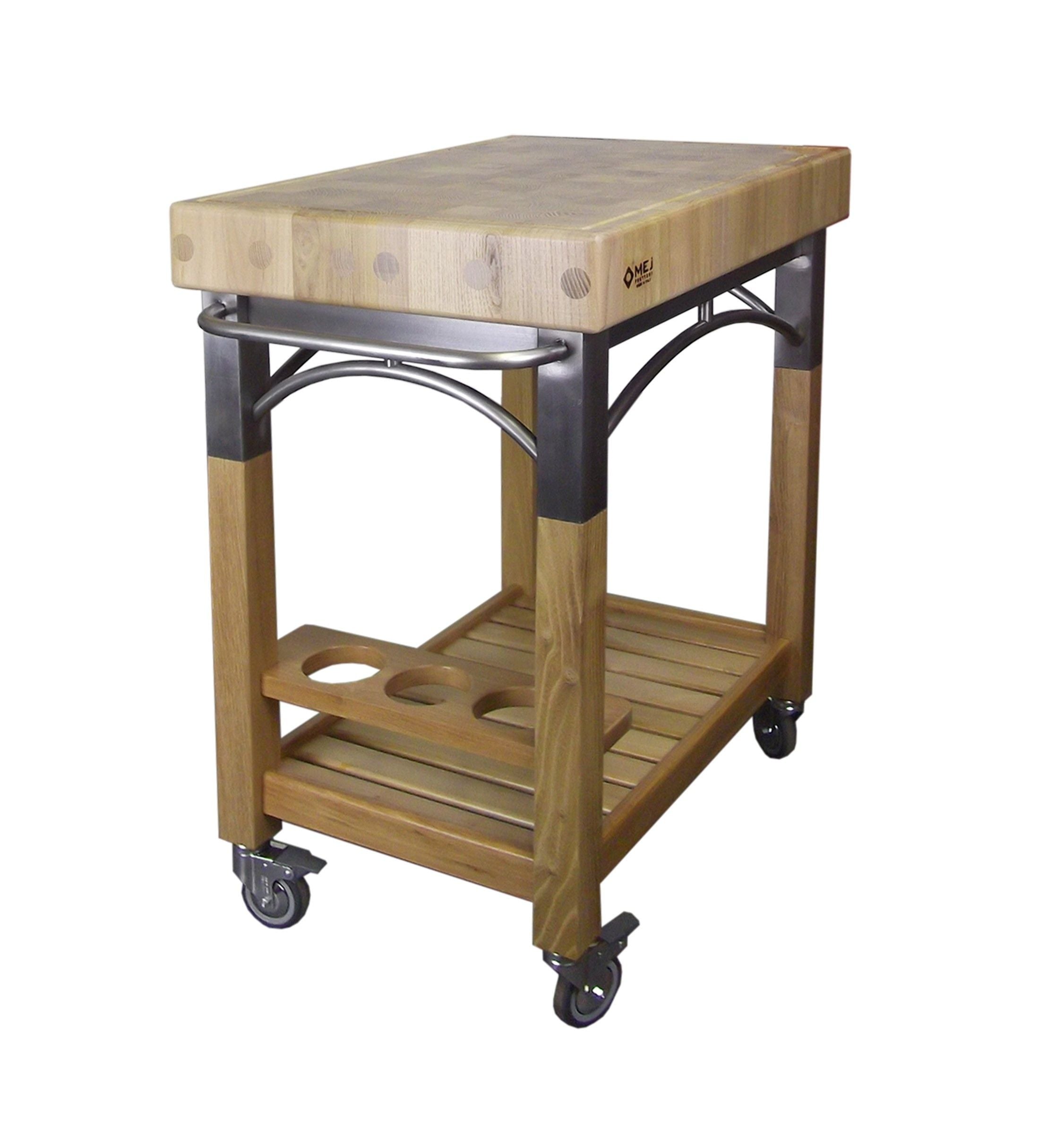 Designer Butcher's Block Kitchen Trolley Premier Culinaryware