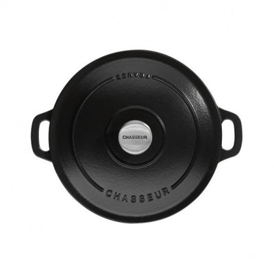 Chasseur Cast Iron Serving Casserole - Matte Black