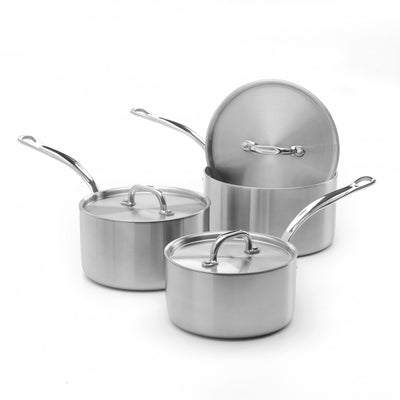 Samuel Groves Classic 3 Piece Stainless Steel Saucepan Set